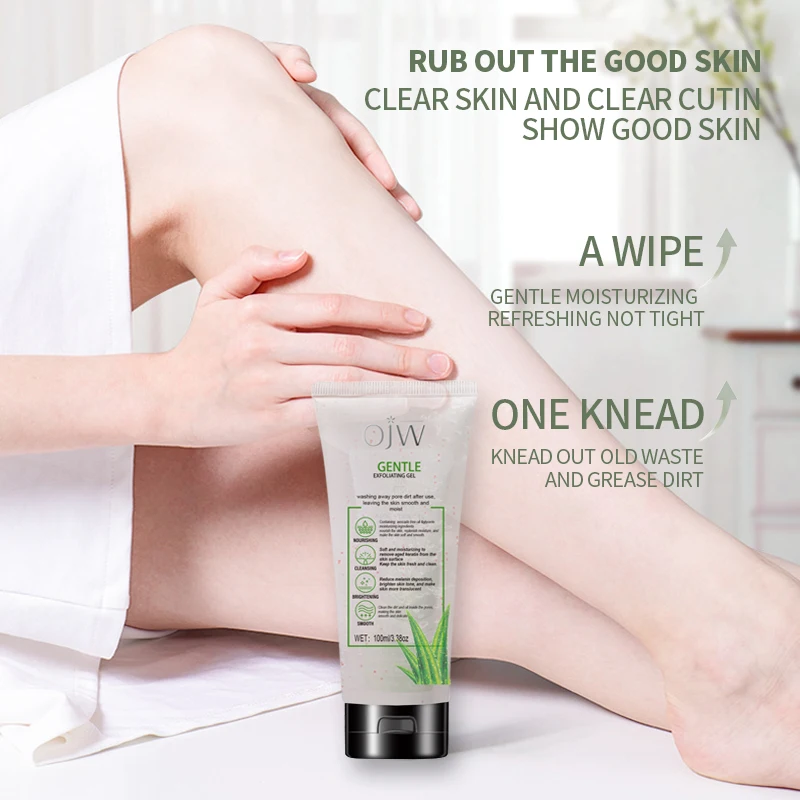 Private Label Deep Cleansing Gentle Peeling Soothing Exfoliant Gel Aloe Vera Exfoliating Gel For Face