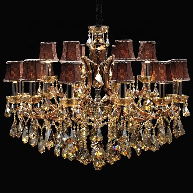 Amber Crystal Light Cristal Light Cognac Crystal Modern Pendant Light Maria Theresa Chandelier Restaurant Chandelier CZ6009/12