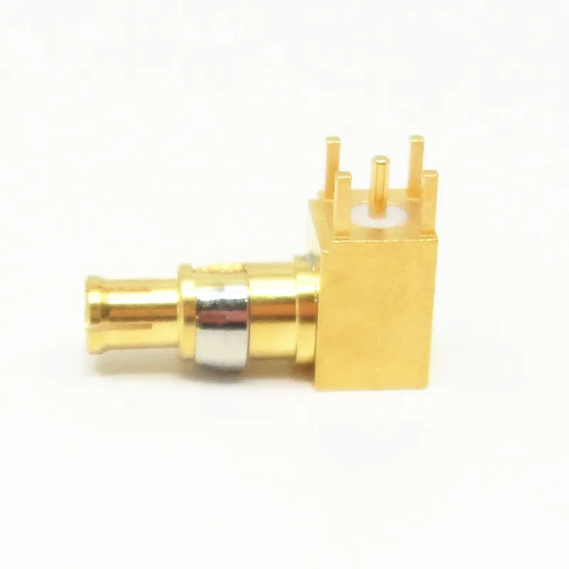 High Performance MCX series Right Angle PCB Solder Mount RF Connector Male Connector