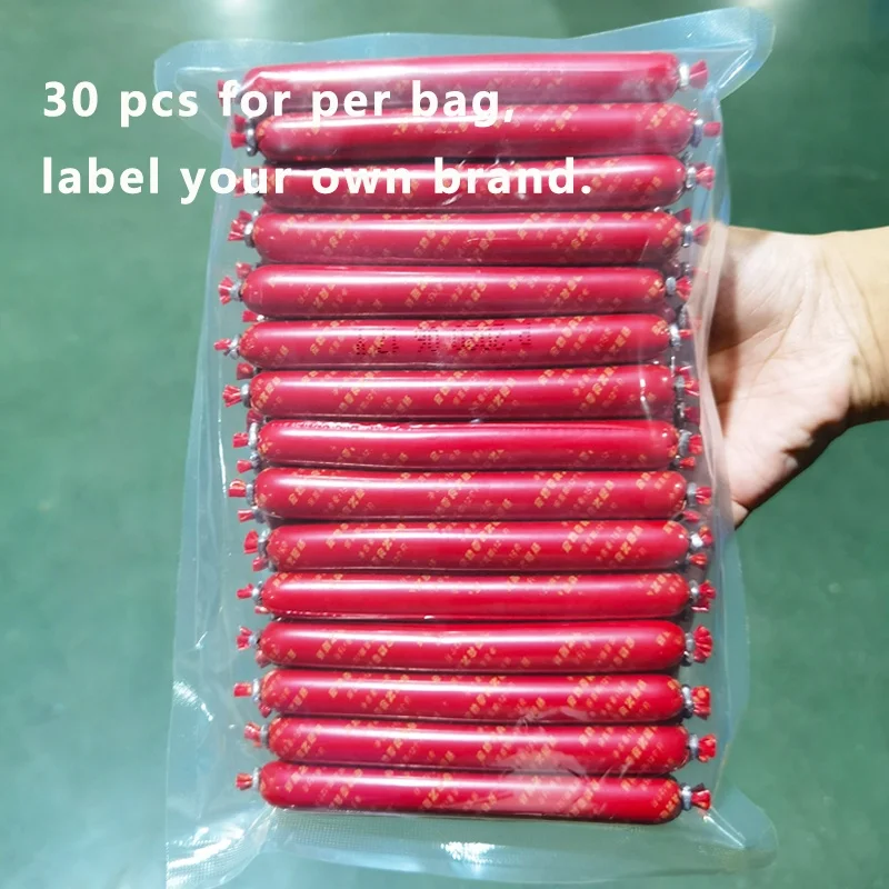 Factory direct pet snacks high quality natural chicken beef ham sausage cat dog sausage High Protein Pet Snacks Ham