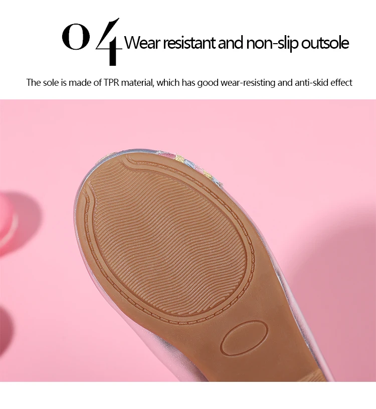 The round head unicorn flat casual shoes fashion children cartoon party princess shoes children sandals