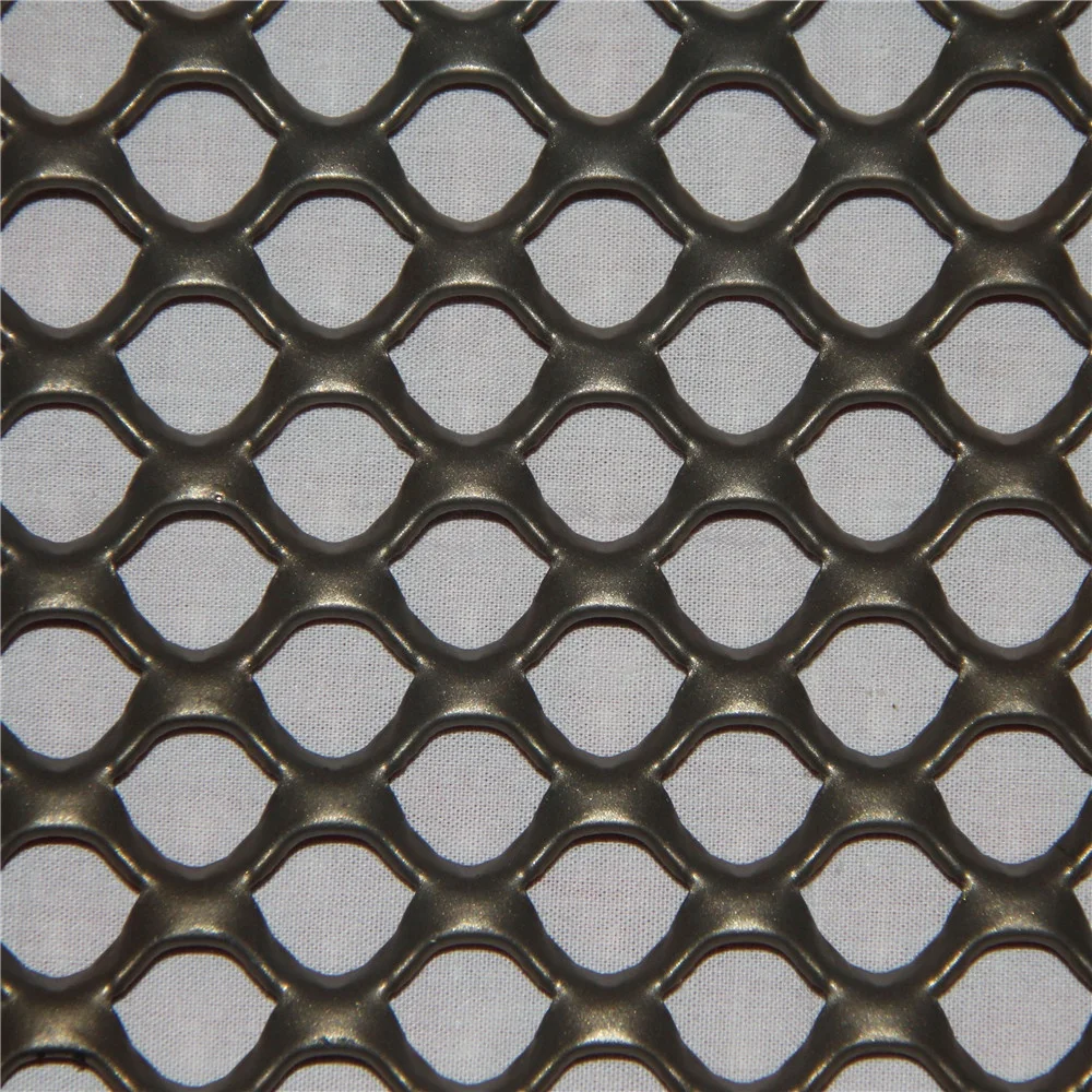 Yellow Aluminum Expanded Metal Sheet For Facade Cladding