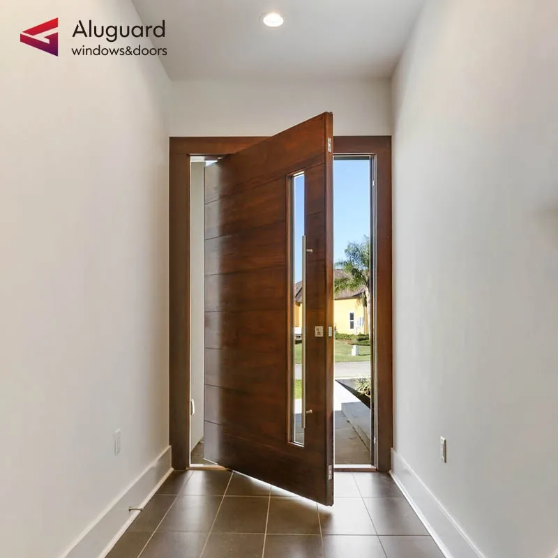 Customized aluminium frame glass clean room door front for home exterior American steel french door