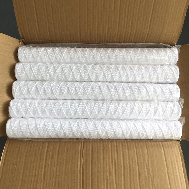 polypropylene cotton yarn wound string filter cartridges 40 inch 5 microns
