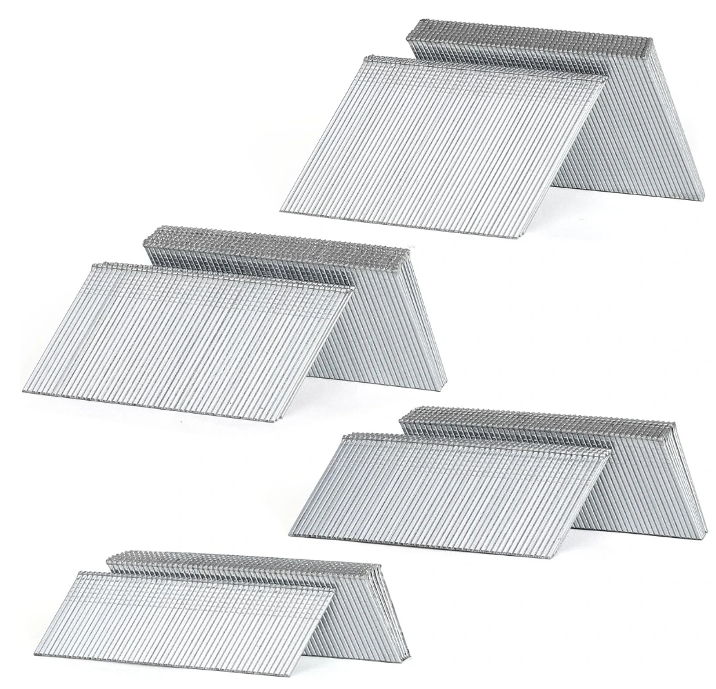 2024 Chinese Factory  Galvanized 18 Gauge Silver Finishing Brad Nails for Furniture F Steel Nails Series Pneumatic Nailer