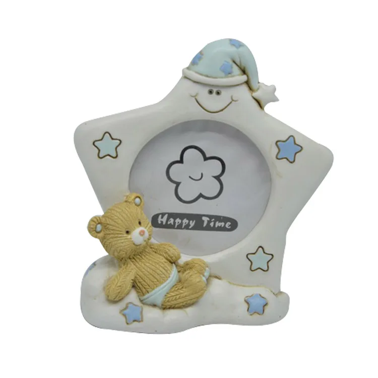 Baby Photo Frame Mini Picture Decoration Resin Heart Star Shape Statues