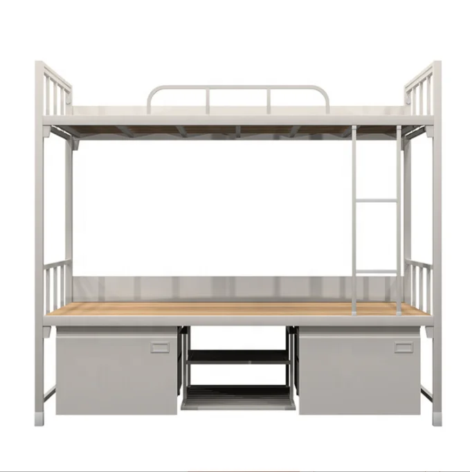 Adult Capsule Bunk Bed for Hostels Steel Metal School Student Dorm Bunk Bed Cheap Strong Army Military Dormitory Loft Bed Frame