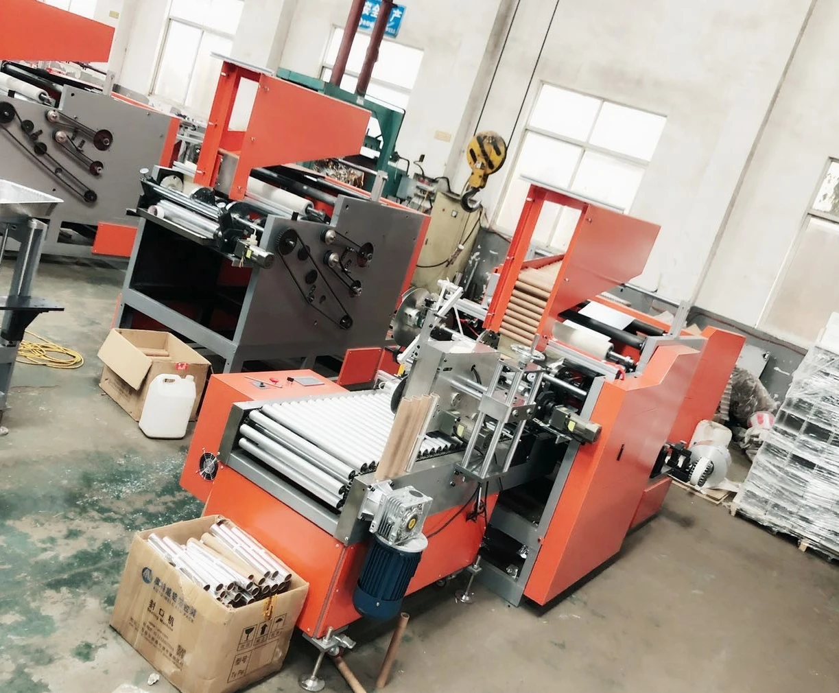 Aluminium foil roll rewinding machine rewinder