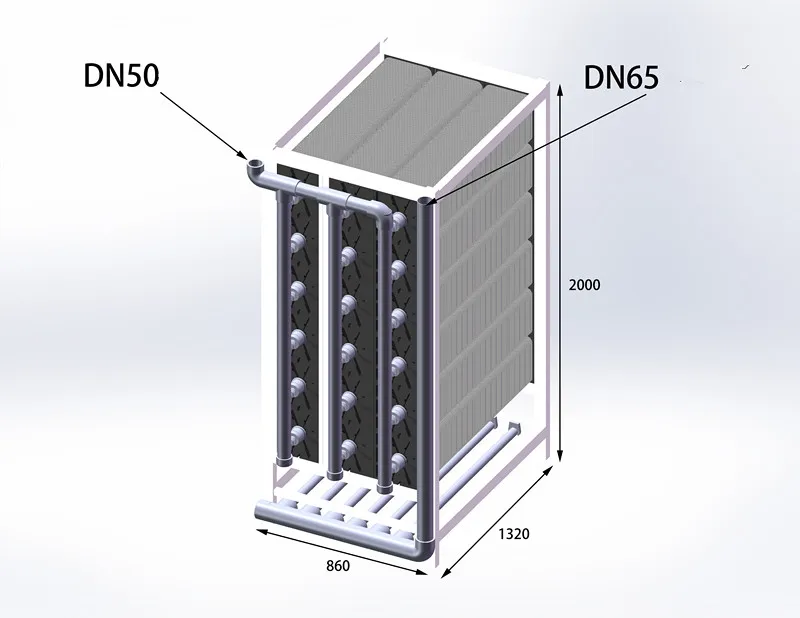 Industrial Sewage Treatment Plant MBR Membrane Module MBR Softener Flake Membrane Square Fillet PVDF PTFE,WOODEN BOX IPUF9-18E3