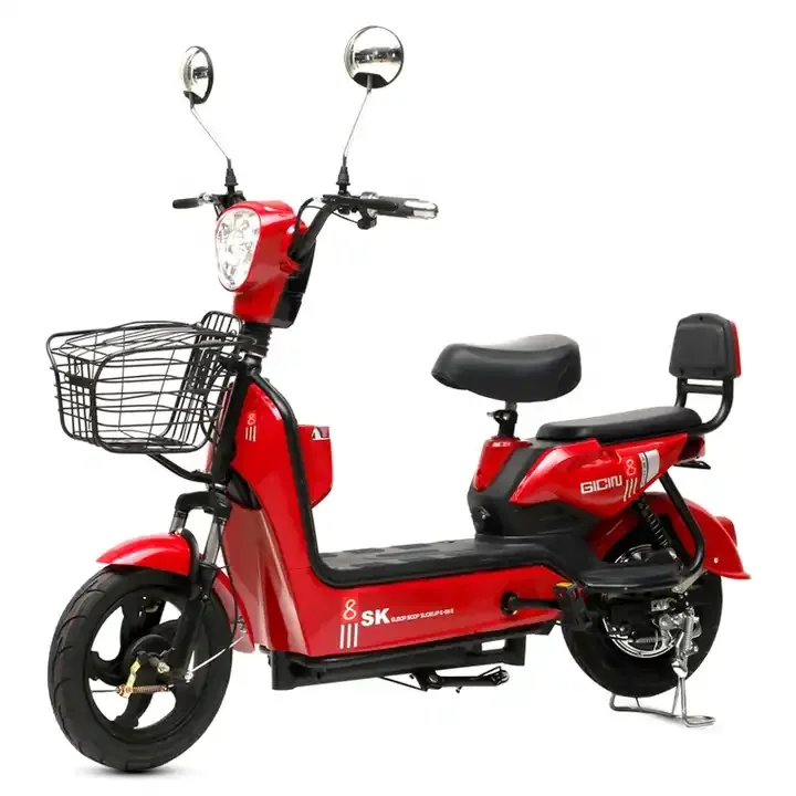 2 wheel cheap new 350w 500w 48v electric moped bike with pedals electrica ebike scooter electric bike bicycle