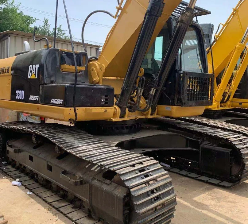 Used 30 ton 35 ton big excavator machinery  CAT330D CAT330C CAT330B heavy duty digging excavator in Shanghai