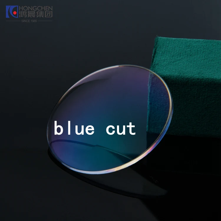 Cheap Price 1.67 Blue Cut HMC  Single Vision Anti Blue Light Glasses Lenses Optical