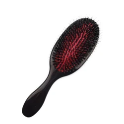 Top selling black customized plastic boar bristle hair brush,oval paddle hair brush wholesale