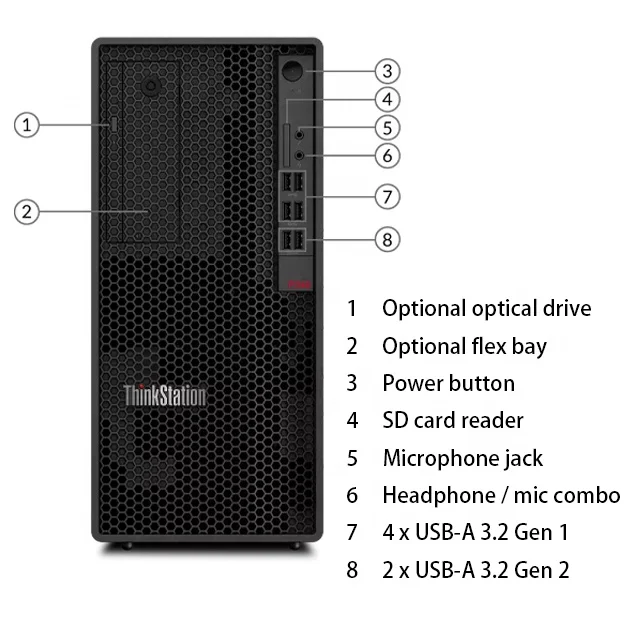 Lenovo Thinkstation P348 500W 1T 3.5in SATA 8G DDR4 Intel Core I5-11600  Workstation Computer