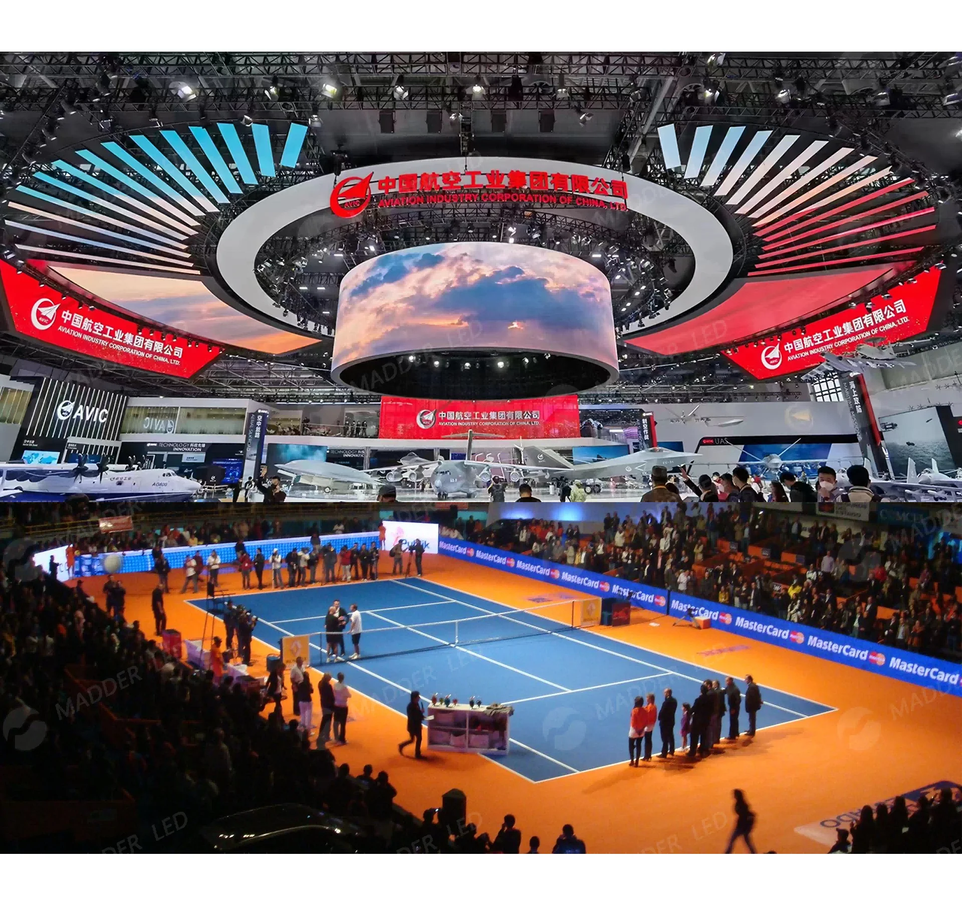 led display for advertising publish outdoor ultra thin flexible led screen customize O-shaped display S-shaped screen