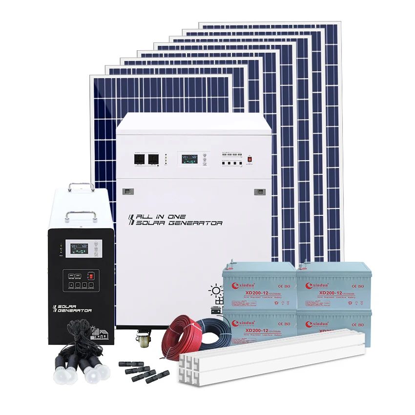 Домашняя 2-ква солнечная энергетическая система 1 кВт off grid set 2kva 1kva 3 2 24 В до 220 панель системы