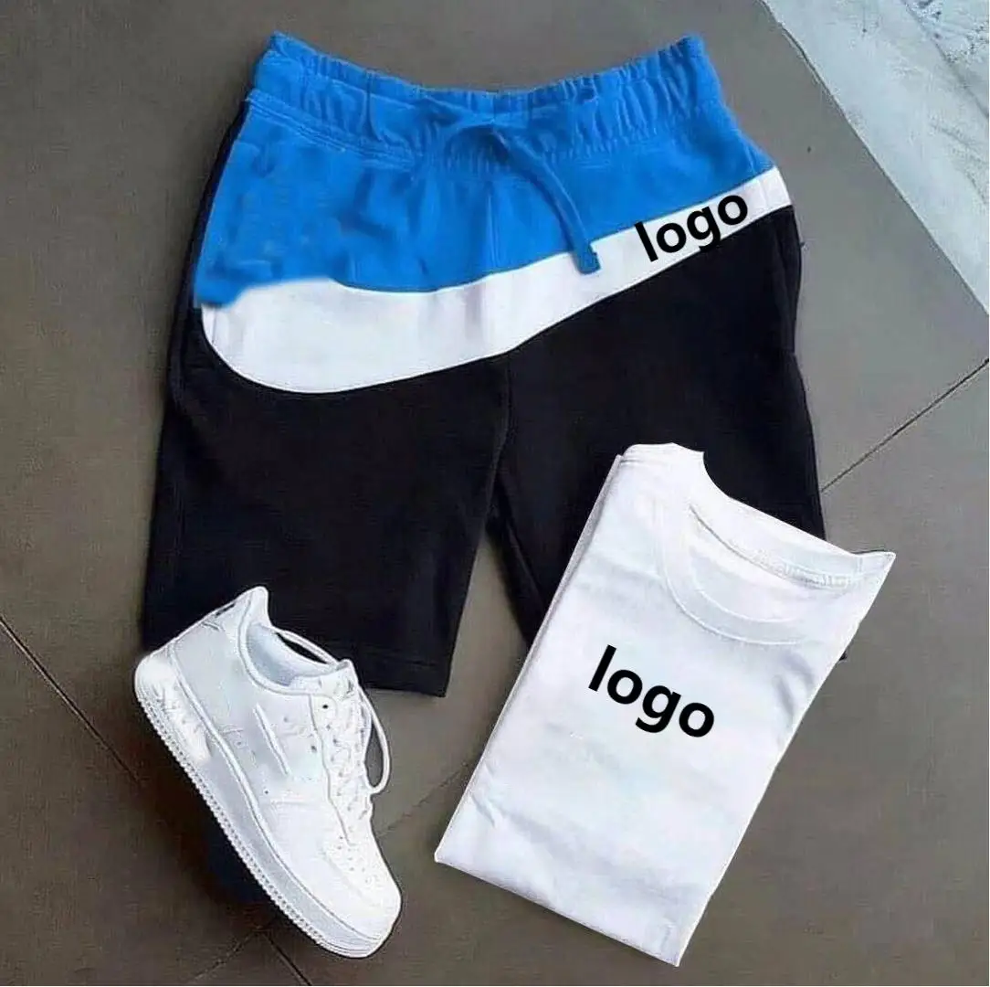 
Wholesale Loose Half Length Mens Gym Shorts with Custom Logo Design Cotton Shorts Casual 