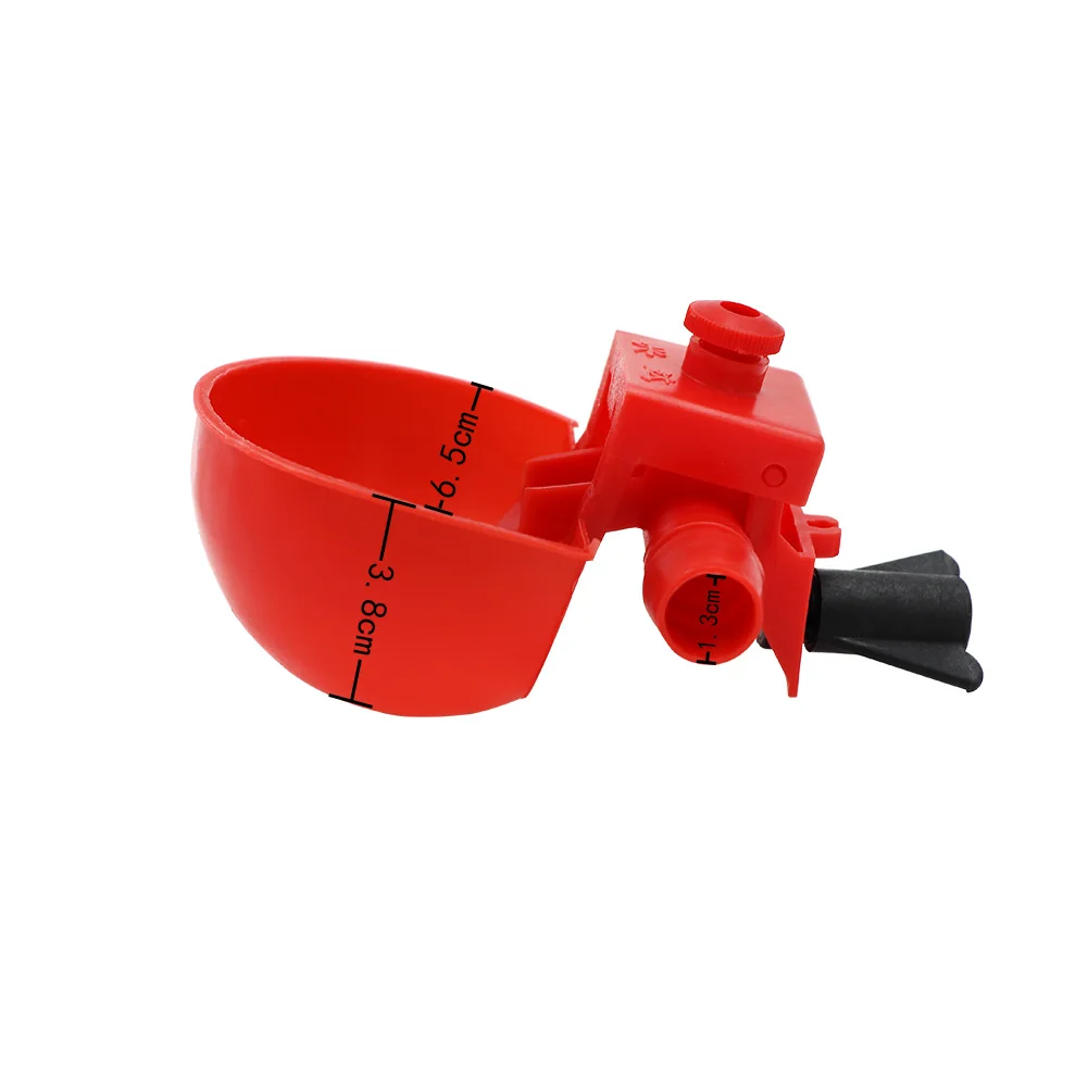 Пластиковая Красная Автоматическая миска для воды цыплят уток птицы голубей маленькая домашних животных с фильтром