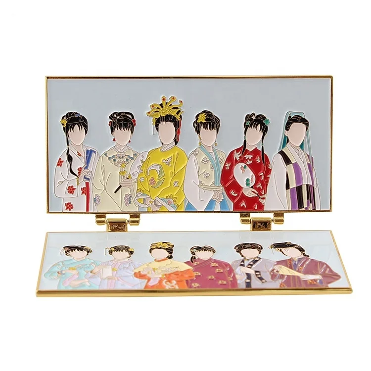 Изготовленный на заказ Заводская цена раздвижные складные открытые дверные петли нагрудные булавки высокого качества жесткие эмалевые булавки