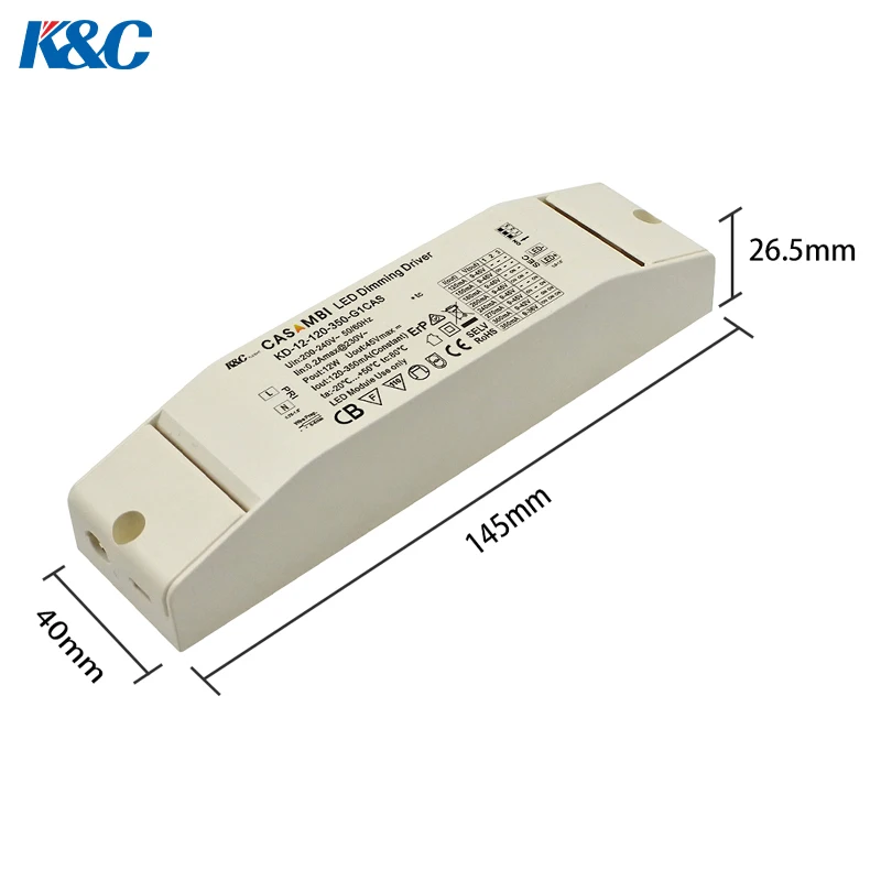 Casambi LED Dimming Driver 12W Power Supply Switching for Flexible LED Strip Light led lighting power supply