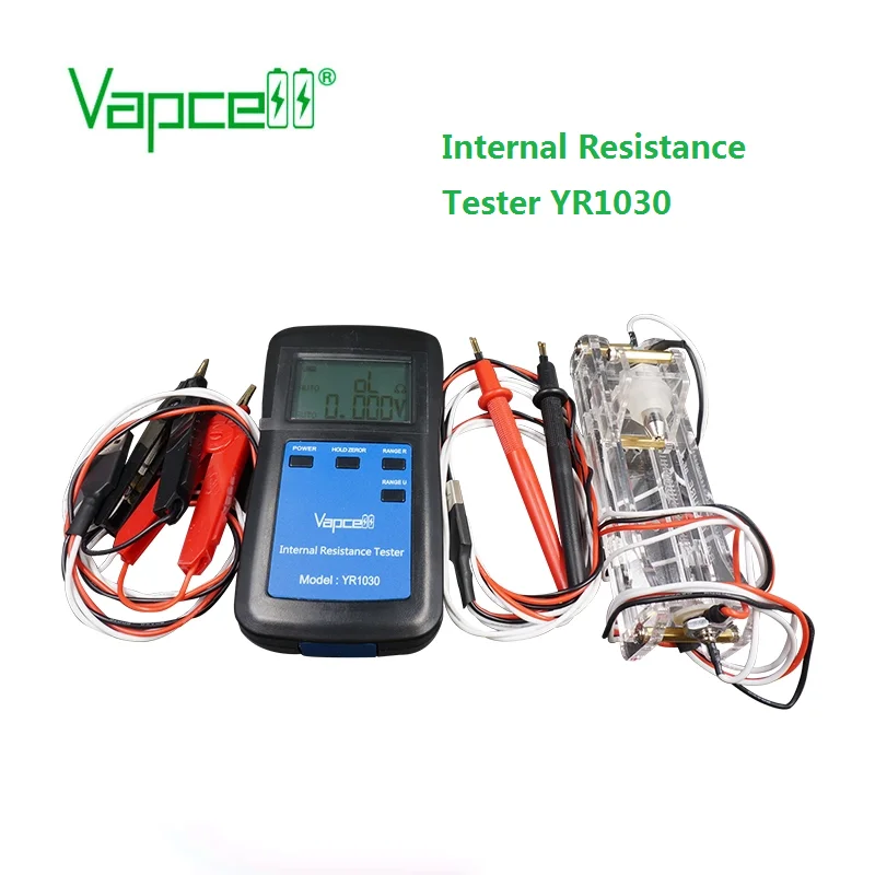 Mooch test YR1030 Resistance Voltage  internal resistance Tester battery vapcell YR1030 lithium battery YR1030 tested