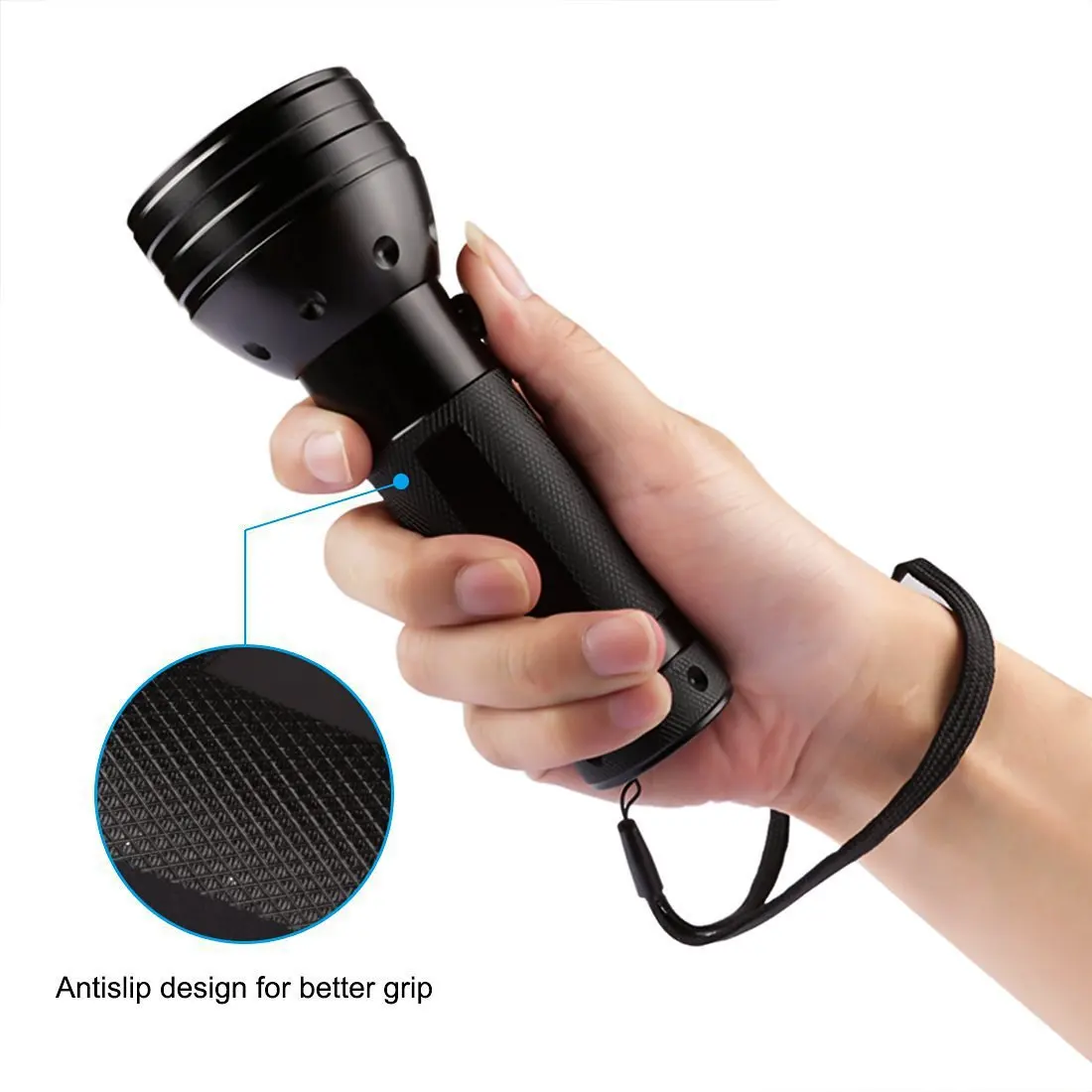 Eco Portable Powerful 51 LED UV Torch Flashlight Ultra Violet Blacklight 395 nM Inspection Lamp