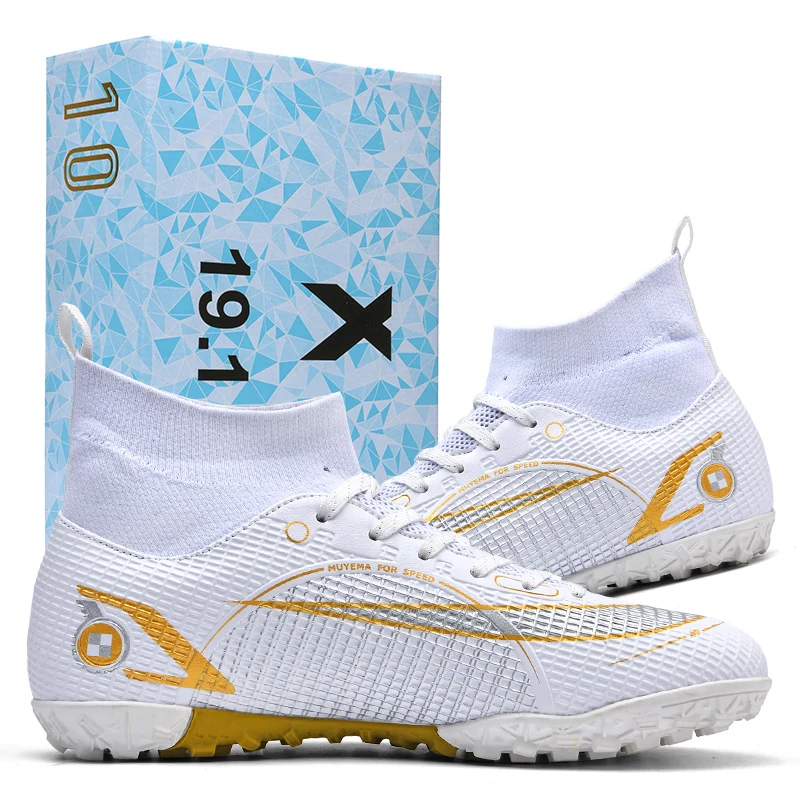 Factory Wholesale high-quality football shoes Artificial grassland Unisex Indoor anti slip football shoes for man