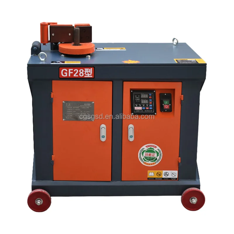 Hot sale Product GF28-CNC Steel Bending Machines Iron Rebar Stirrup Bender Hoop Machine 28mm 380v Steel Bar Bending Machine