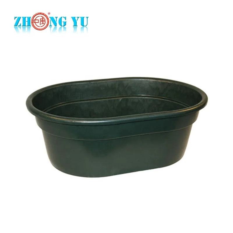 Heavy Duty Plastic Horse Feeding Bucket Water Trough For Animal Feeding