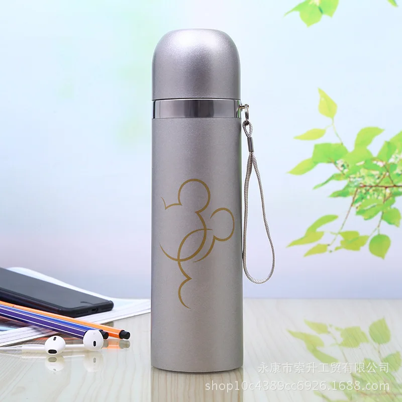 500ML  Stainless Steel Water Bottle Cartoon Thermos Mug Drinkware