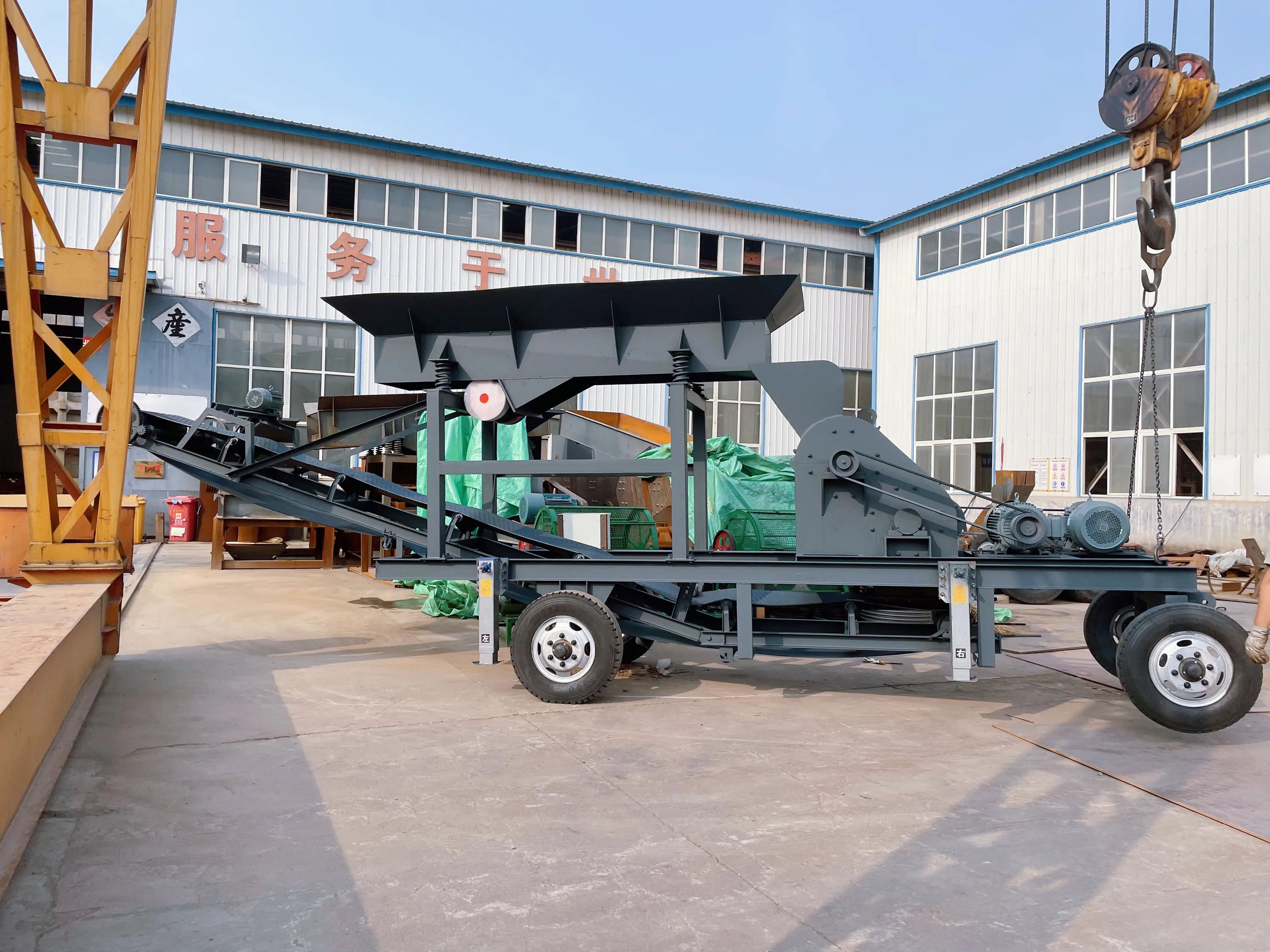 diesel mobile hammer mill crusher sand making machine fine impact price