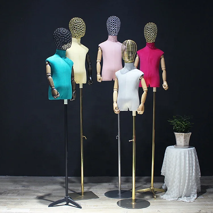 Детский Манекен-туловище DC, регулируемый манекен-форма для детского платья, демонстрация одежды