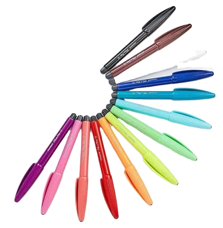 monami marker pens 12colors water-based water color paint set hand-painted cartoon water color pen