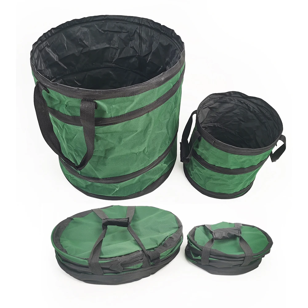 Winslow & Ross 15L 85L 2pcs Set 600D Oxford Pop-up Gardening Bags Sacks Lawn and Leaf Garden Trash Bag