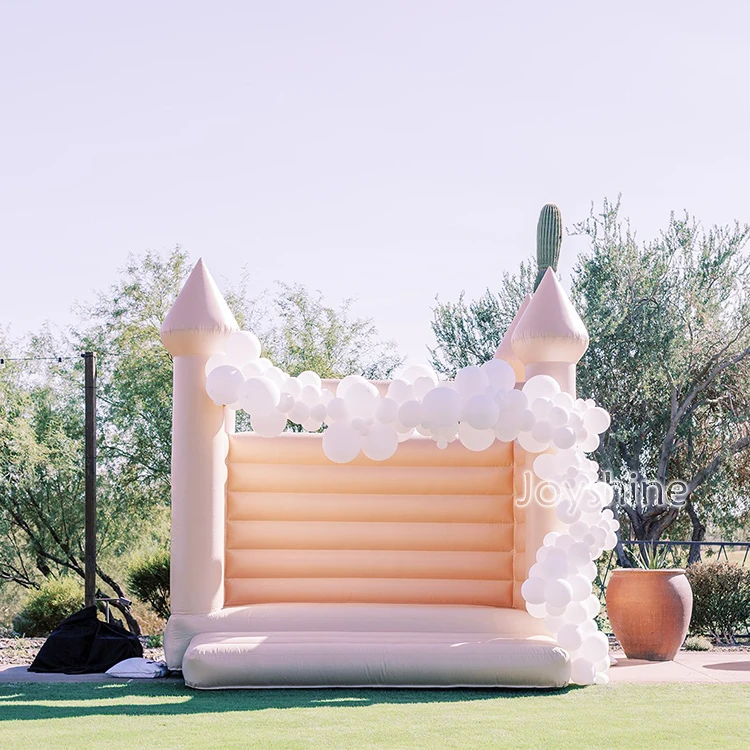 white mini 16ft wedding bouncer jump jumper