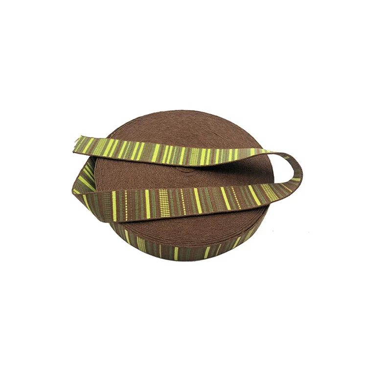 Плетеный нейлоновый ремешок с узором, плетеная жаккардовая полиэфирная тесьма на заказ