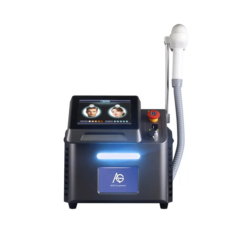 ADG Ice Titanium 3 wavelength diode hair removal 808nm diode skin rejuvenation hair removal salon beauty machine factory price