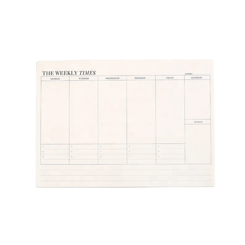 Weekly Monthly Planners 2024 B5 Sheets To Do List Note Pad Office&School Supplies Daily Planner Notepad