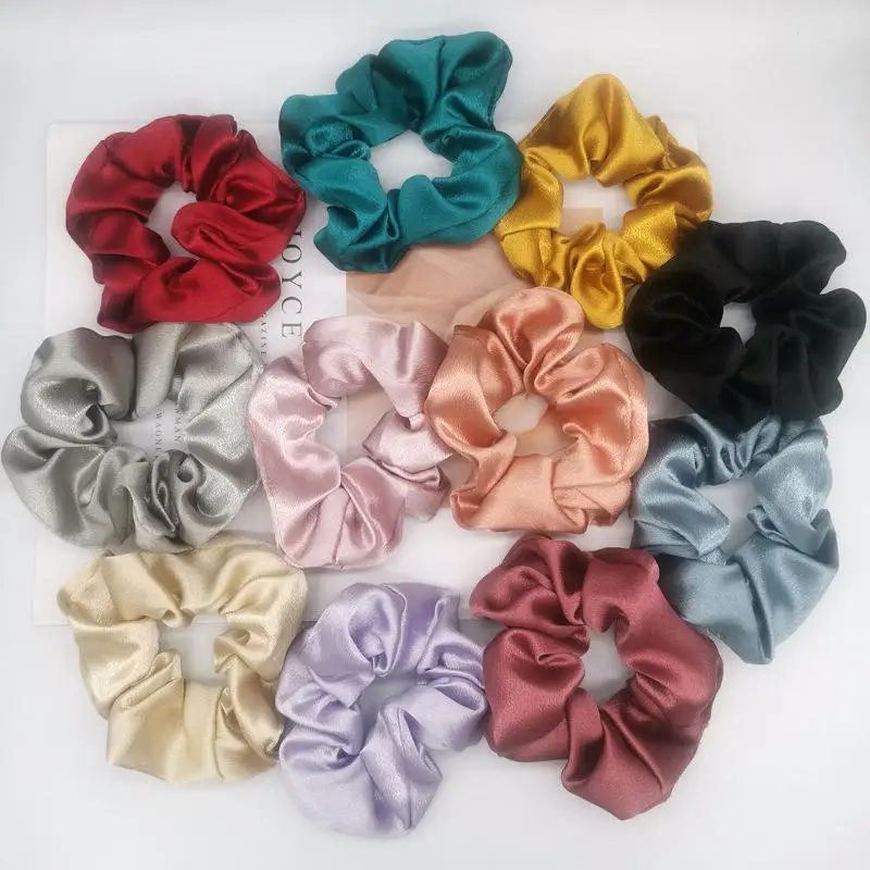 Factory Sale Hair Accessories scrunchies Women Custom Design Accessories Hair Ties 100% Silk accesorios para el cabello