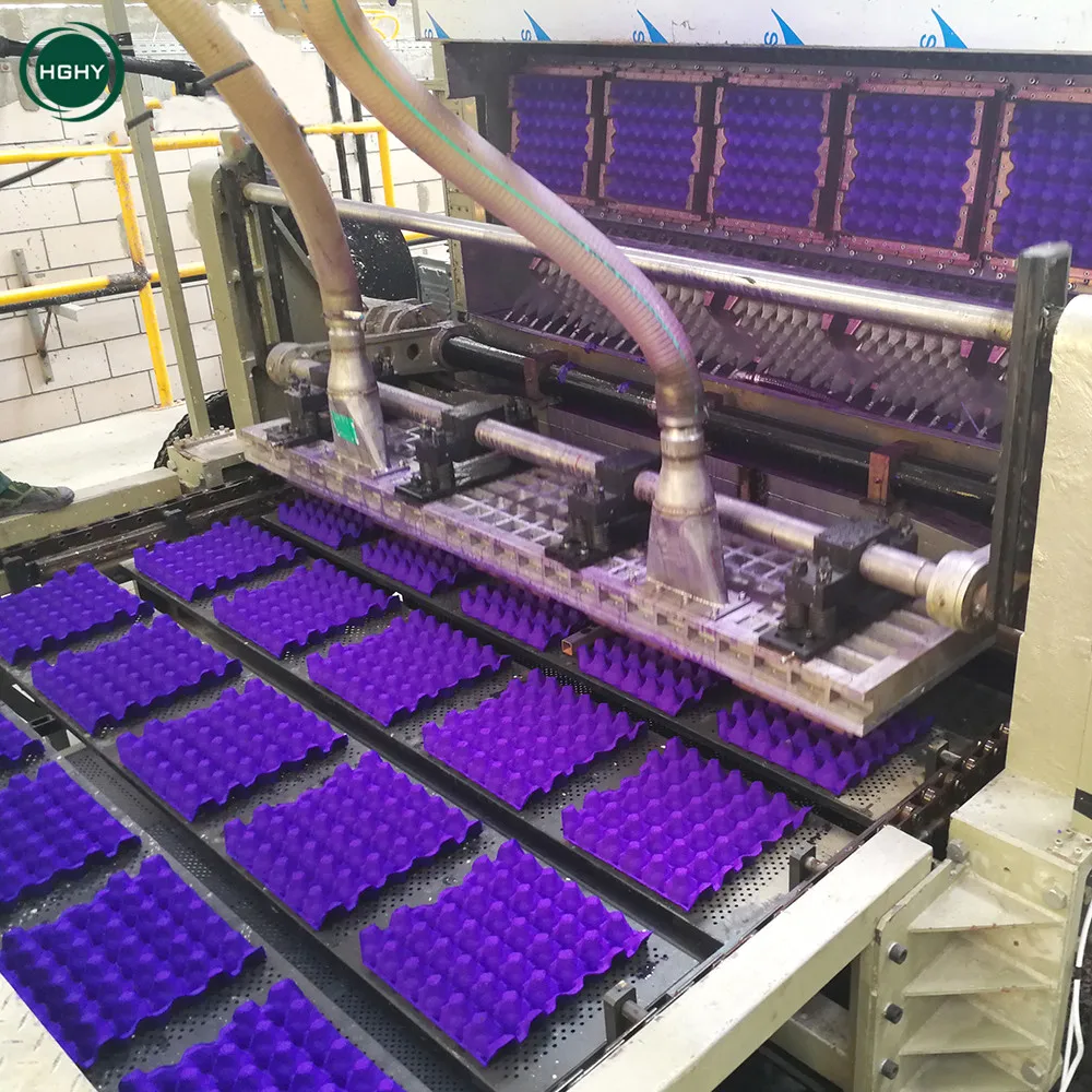 Full Set Waste Paper Egg Tray And Tea Box Making Machine Egg Crate Box Stackable Alveole Egg Carton Making Machine Molding