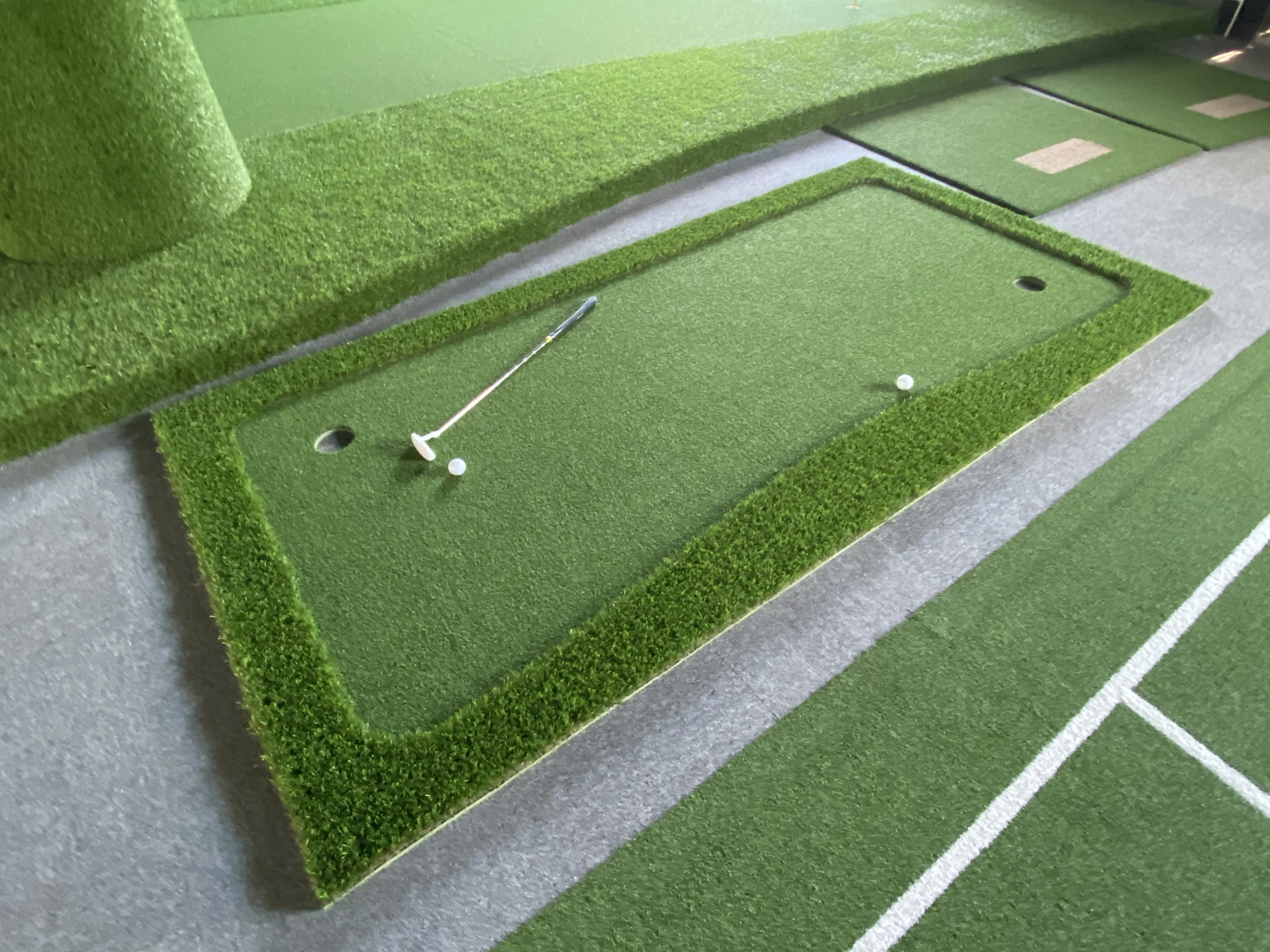 2 in 1 Golf training artificial grass mat  golf hitting pad for Outdoor Home Backyard  2MX3M