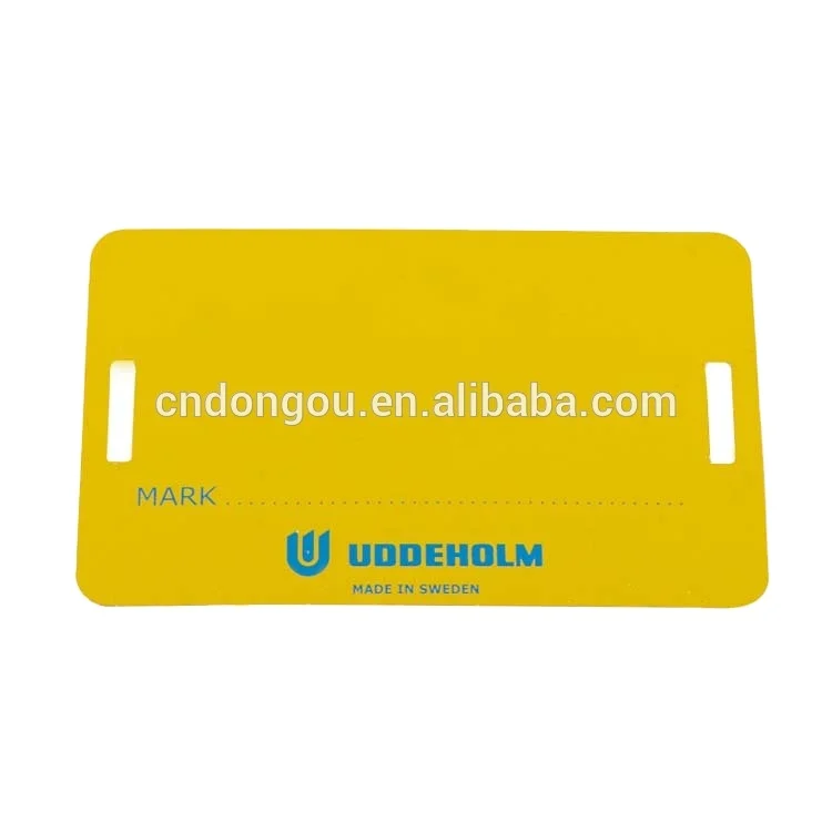 Customized UV printing metal blank sign tag for equipment machine (1600071996706)