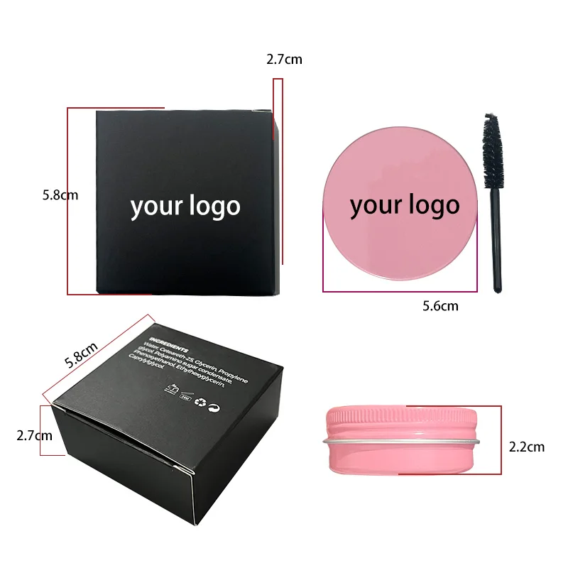 OEM/ODM Hot eyebrow wax styling eyebrows gel private label vegan clear eyebrow gel wax