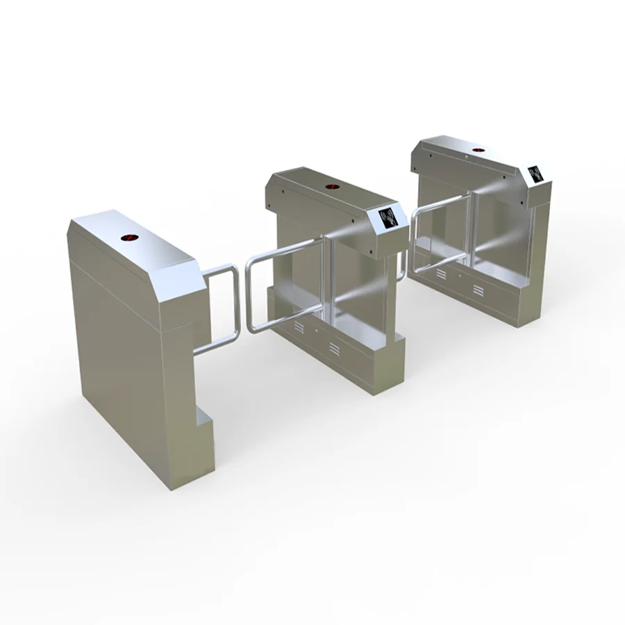 Automatic Security Services Qr Code Reader Wiegand Dc Motor Swing Turnstile Gate