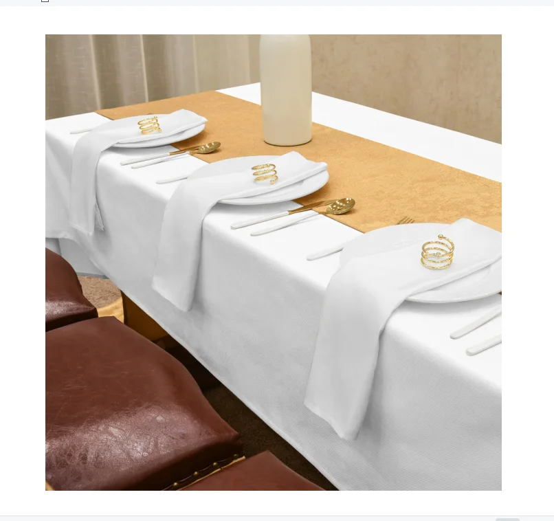 Christmas green Restaurant hotel event Dinner Table Cloth Napkins Custom linen Cloth Napkins