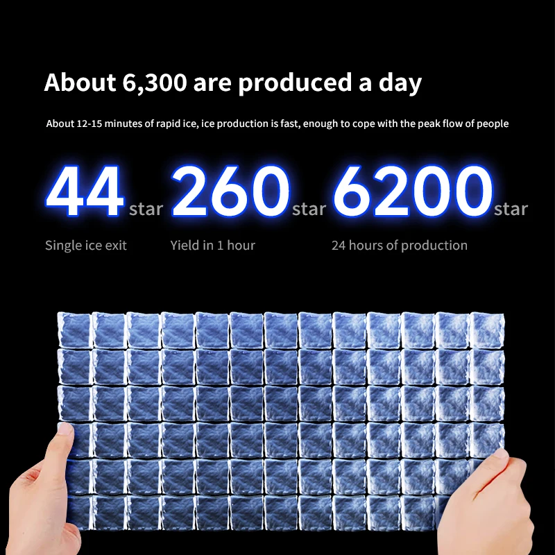 Commercial Big Capacity Dry Cube Ice Making Machine Small Block Ice Machine Ice Cube Maker Machine