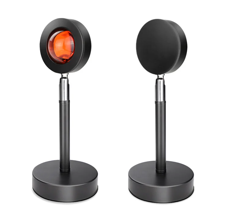 2021 New Arrivals Wholesale 180 Degree Rotation Colorful LED Sunset Floor Lamp Rainbow Projector Light For Photograph