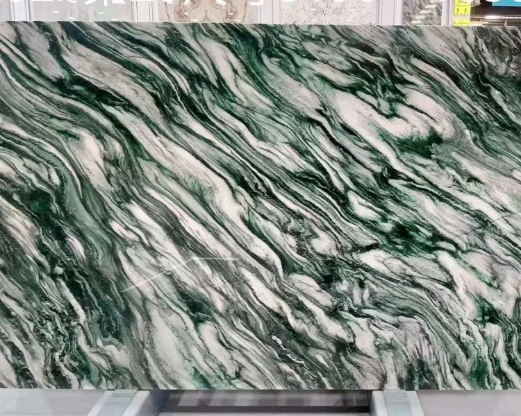 Натуральные полированные мраморные плиты Norway Verde Lapponia зеленые каменные для кухонных столешниц изделия из мрамора премиум-класса