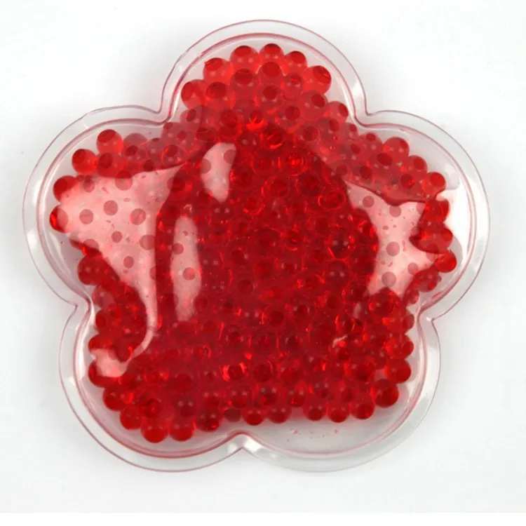 Customized Multipurpose Crystal PVC Ice Cooling Beads Pack Cold Cooling Beads Pad Cold Compress Gel Beads Ice Pack