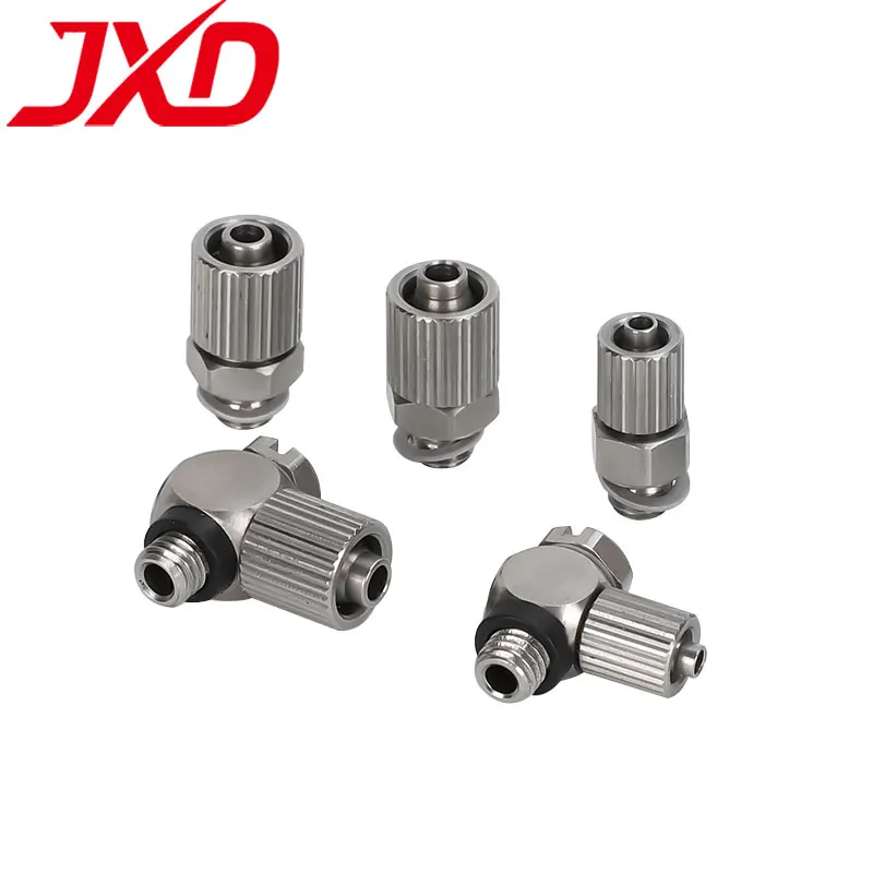 JXD M-HLH-6 M-5H-4 MS-5HLH-4 из нержавеющей стали PU Шланг Воздушный шарнир прямой локоть SMC Пневматические детали фитинг разъем
